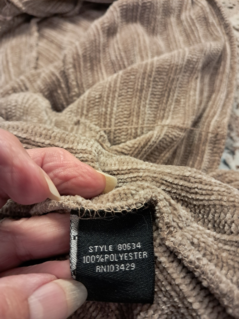 intro. Ribbed Open-Front Cardigan - Gray - Picture 5 of 5